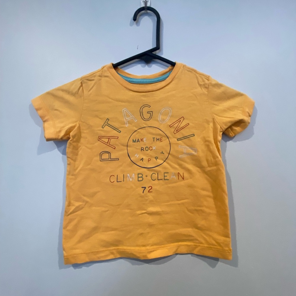Patagonia Kids' Orange Graphic Tee